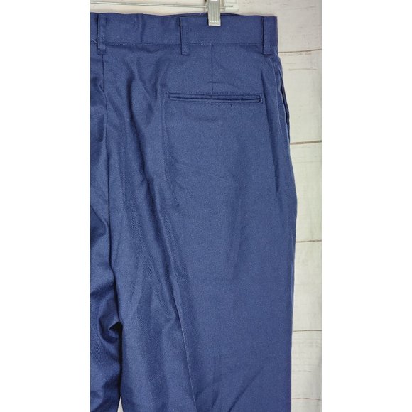 D.S.C.P by Tennessee Apparel Corp. 38R Blue Slacks Men's Polyester/Wool Pants - Picture 5 of 15